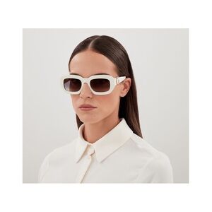 Cartier White and Brown Sunglasses